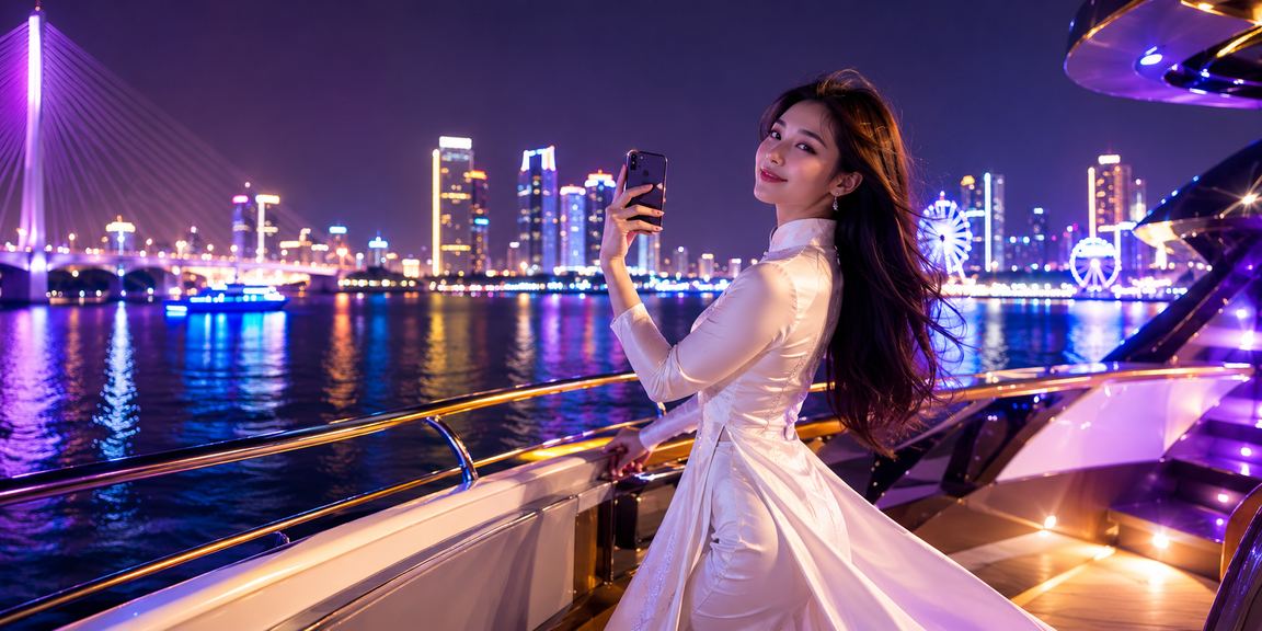 Người dùng Đà Nẵng thao tác thanh toán trên điện thoại di động tại quán cà phê