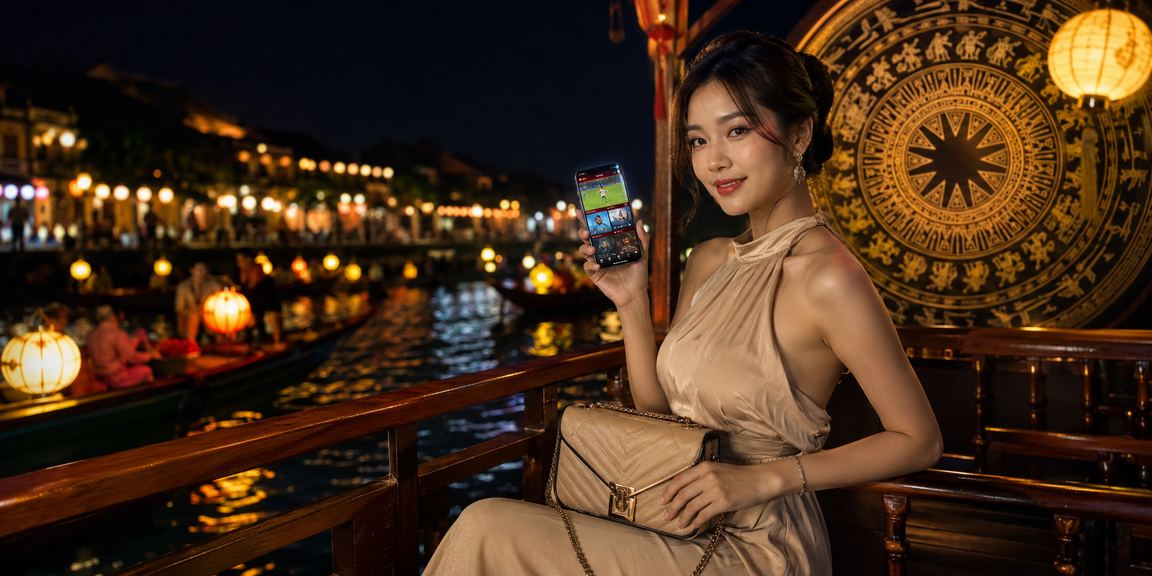 Người dùng xem hướng dẫn kích hoạt voucher cá cược thể thao tại Hội An
